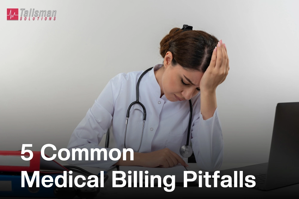 mage illustrating healthcare professional stressed about mistakes in medical billing